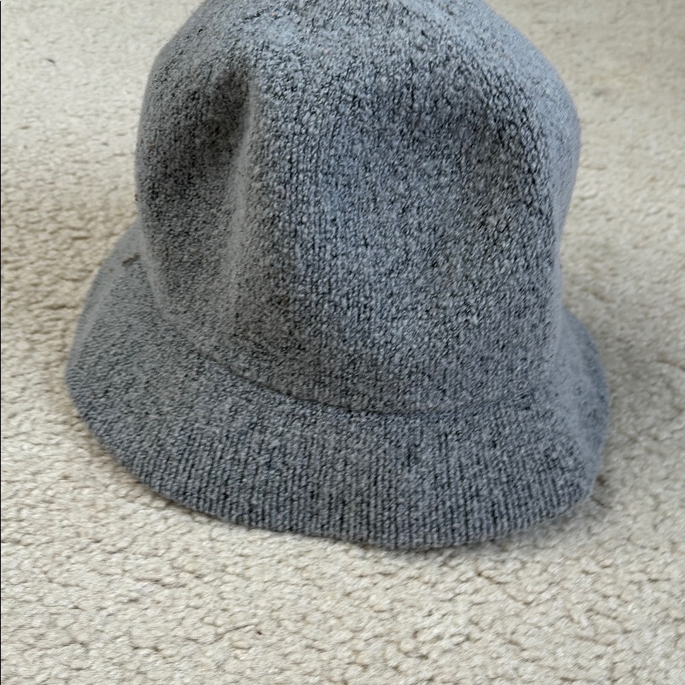 J Crew Cozy Gray Bucket Hat